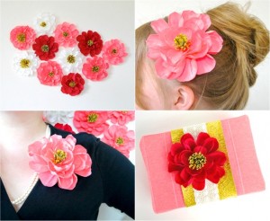 Uses for crepe paper flowers