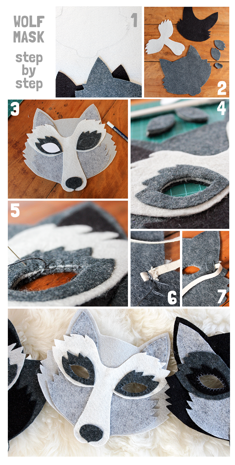 Let Them Howl DIY Wolf Mask Tutorial Oh My Handmade