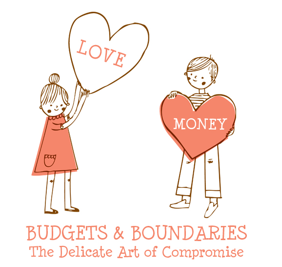 Budgets & Boundaries: The Delicate Art of Compromise, Tara Swiger, Clip art by Nisee Made for The InkNest