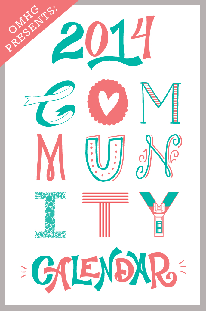 2014 #OMHG Letterpress Community Calendar