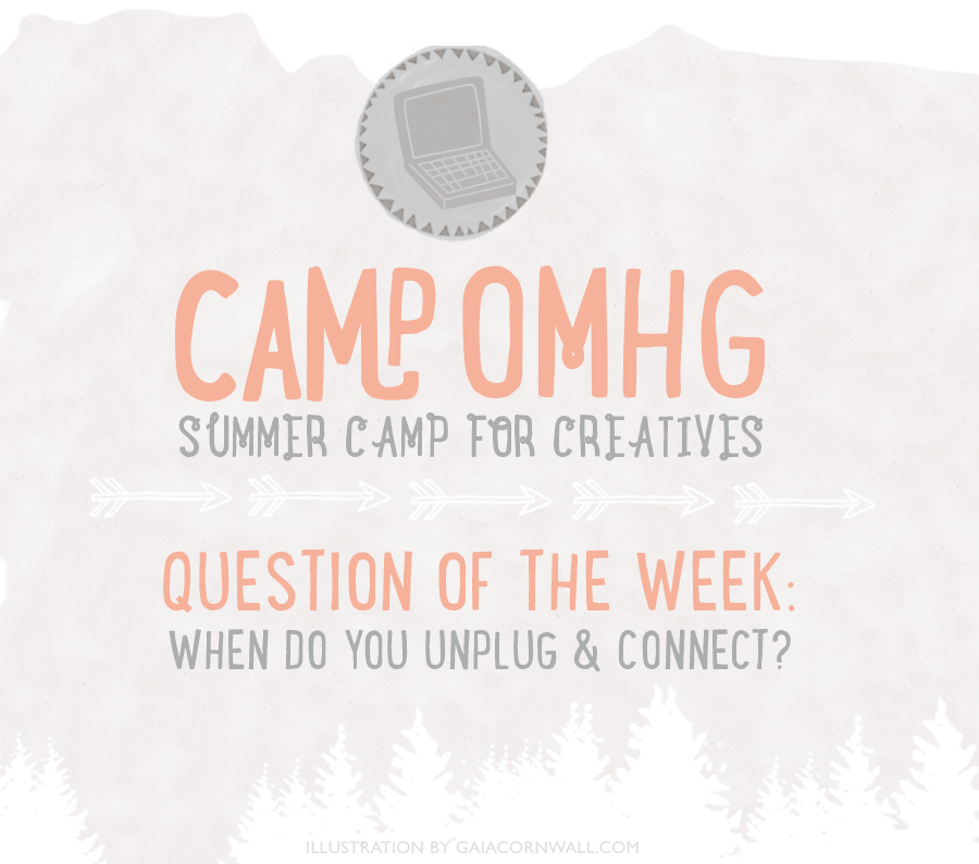 QOTW on #OMHG: When do you unplug & connect? 