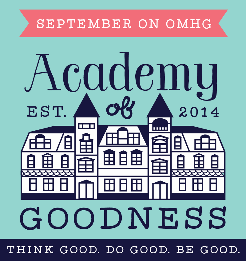 This September on ohmyhandmade.com join the Academy of Goodness