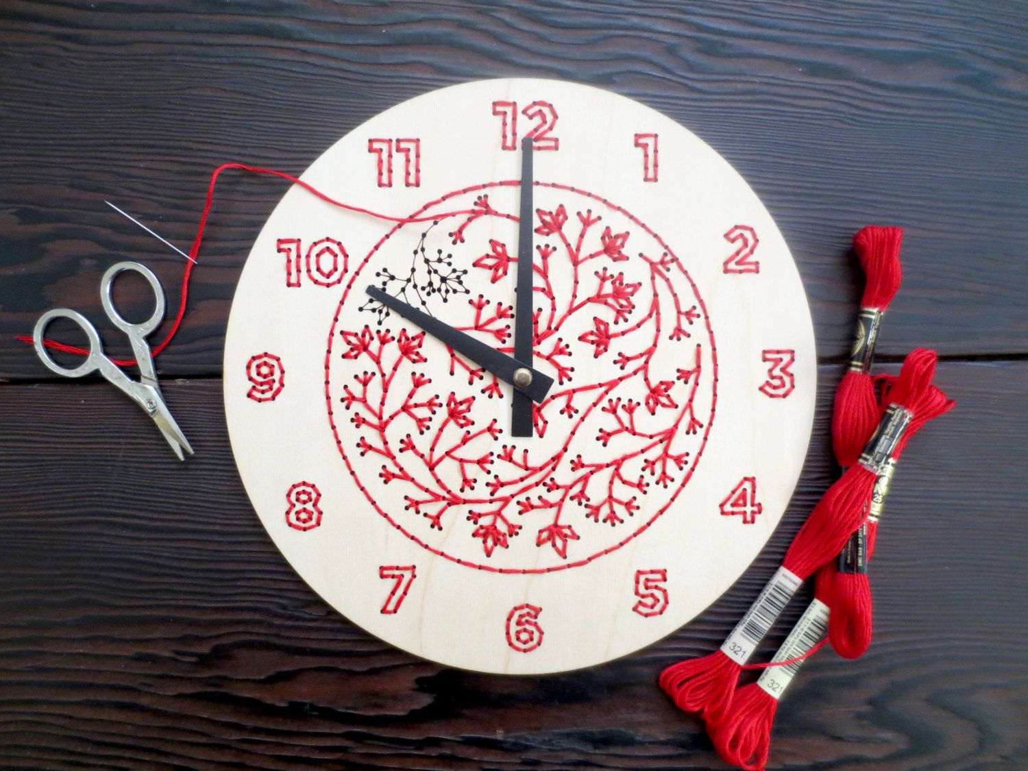 Embroidery Clock