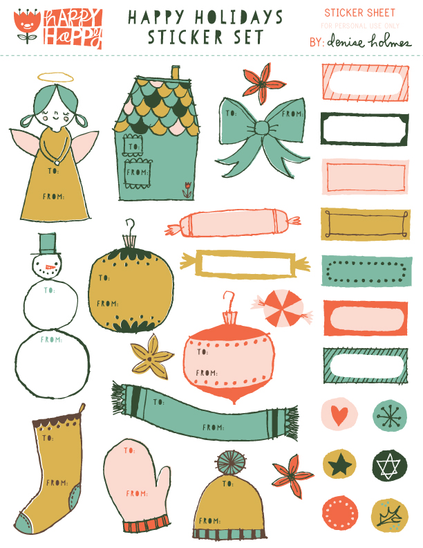 Happy Happy Art Collective; 24 Days of Christmas Printables 