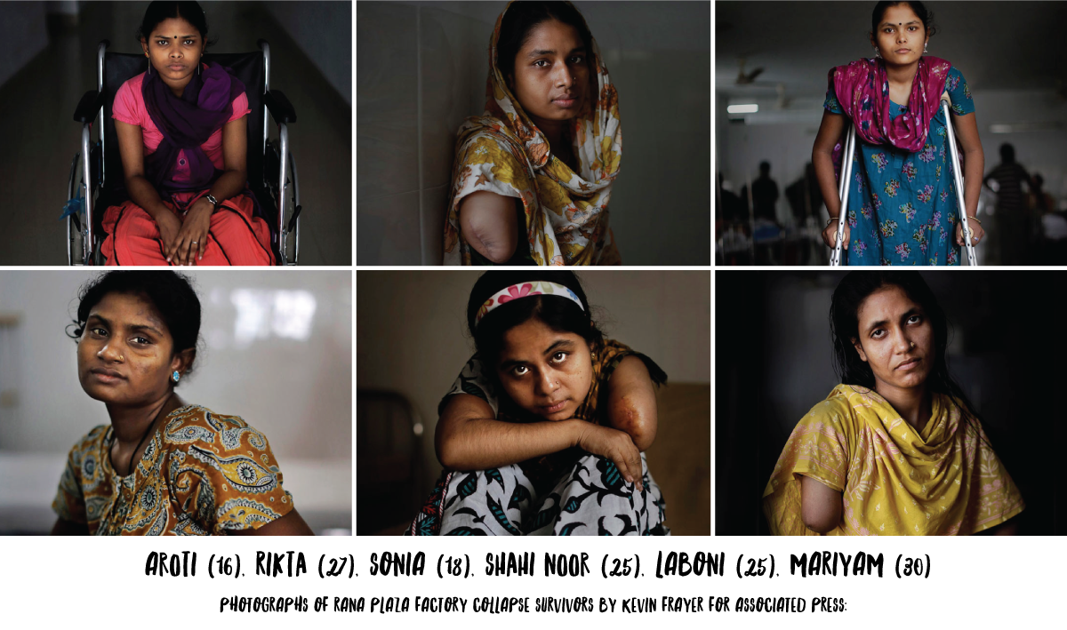 #FellowMakers Rana Plaza Factory Collapse survivors photos by Kevin Frayer for Associated Press